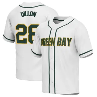 Green Bay Packers Nike Road Game Jersey - White - AJ Dillon - Womens