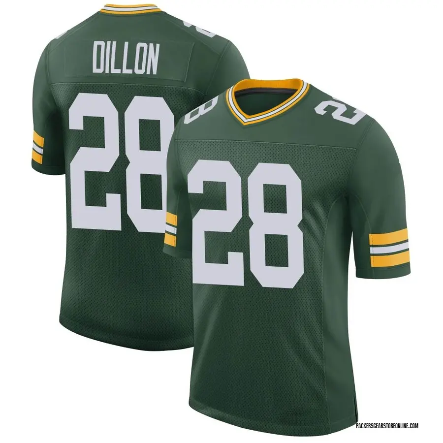 Green Bay Packers A.J. Dillon 28 White Vapor Limited Jersey - Bluefink