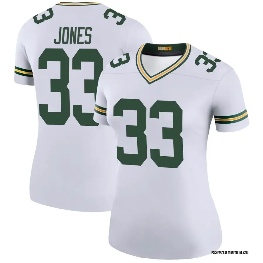 Aaron Jones Green Bay Packers Nike RFLCTV Limited Jersey - Black