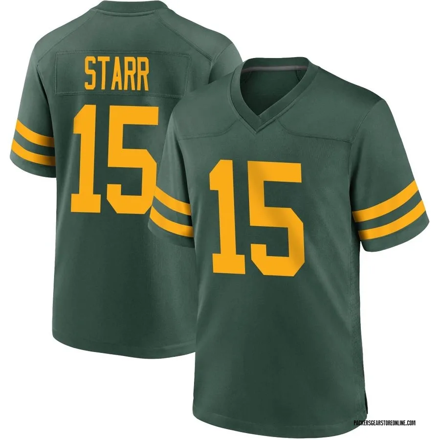 Green Bay Packers Jersey #15 Mitchell Ness 1969 Bart Starr Shirt Size 52  XXL NFL