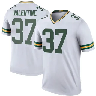 Packers #37 Carrington Valentine Nike Home Game Jersey XL Fir Green