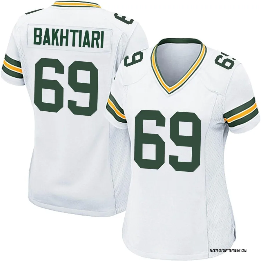 David Bakhtiari Green Bay Packers Nike Women's Game Player Jersey