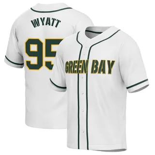 Green Bay Packers #95 Devonte Wyatt Nike Away Game Jersey at the