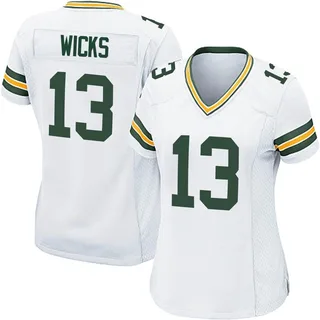 Packers #13 Dontayvion Wicks Nike Home Game Jersey Small Fir Green