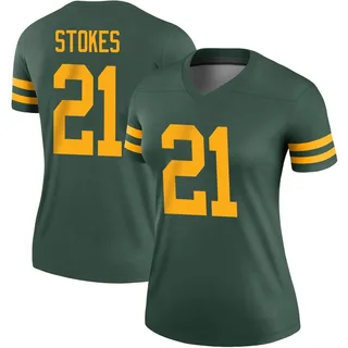 Packers #21 Eric Stokes Away Nike Game Jersey Small White