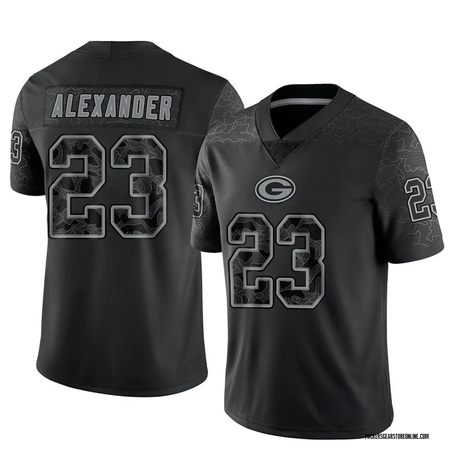 Jaire Alexander Jersey Green Bay Packers #23 Lights Out Black Limited Rush