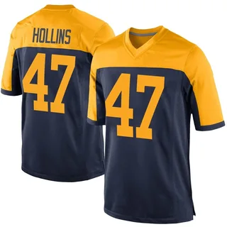 Justin Hollins Youth Nike Green Bay Packers Custom Game Jersey Size: Extra Large