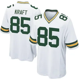 Packers #85 Tucker Kraft Nike Away Limited Jersey 3XL White