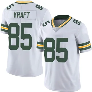 Packers #85 Tucker Kraft Nike Away Limited Jersey 3XL White